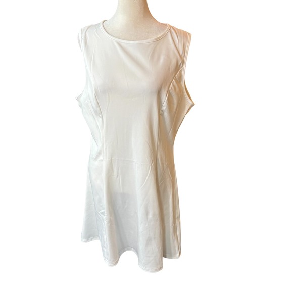 Dresses & Skirts - White Sleeveless Athletic A-Line Mini Dress XL Performance Tennis  Dress #206